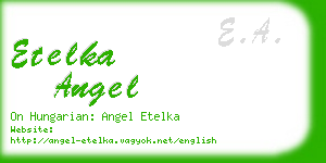 etelka angel business card